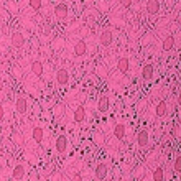 Ronni Nicole Pink Lace Sleeveless Dress XL Damask Eyelet Scoop Neck Cottage Boho - Picture 8 of 14